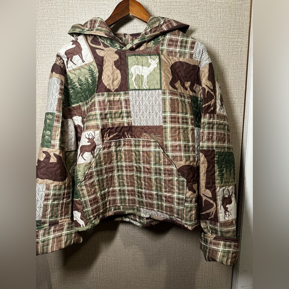 Handmade quilt hoodie